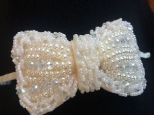 Ivory Pearl Bow  - Headbands  - HA60 - Cocomotion  