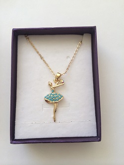 Gold/Turquoise Ballet A  - Jewelery  - JN37 - Cocomotion  