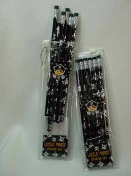 Pirate 6pce Pencil Set  -   - PLP001 - Cocomotion  